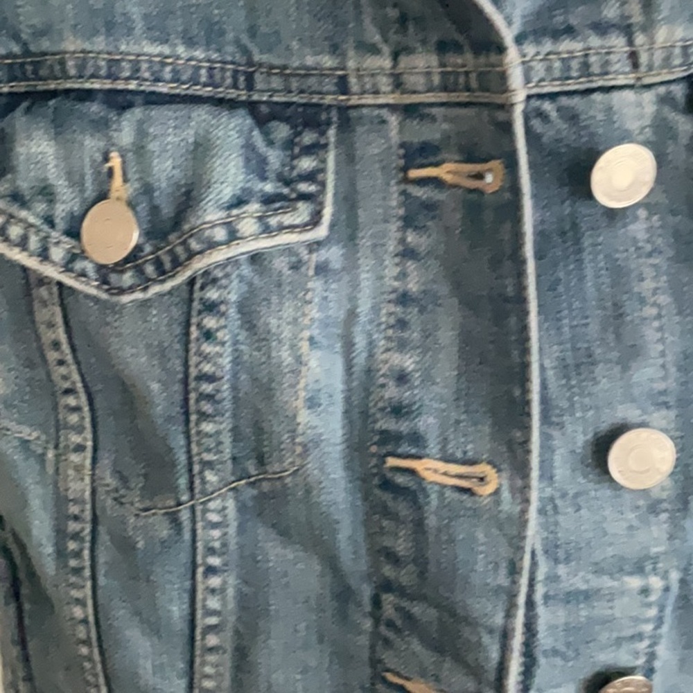 Garage Blue Denim Vest with Silver buttons - Picture 2 of 7